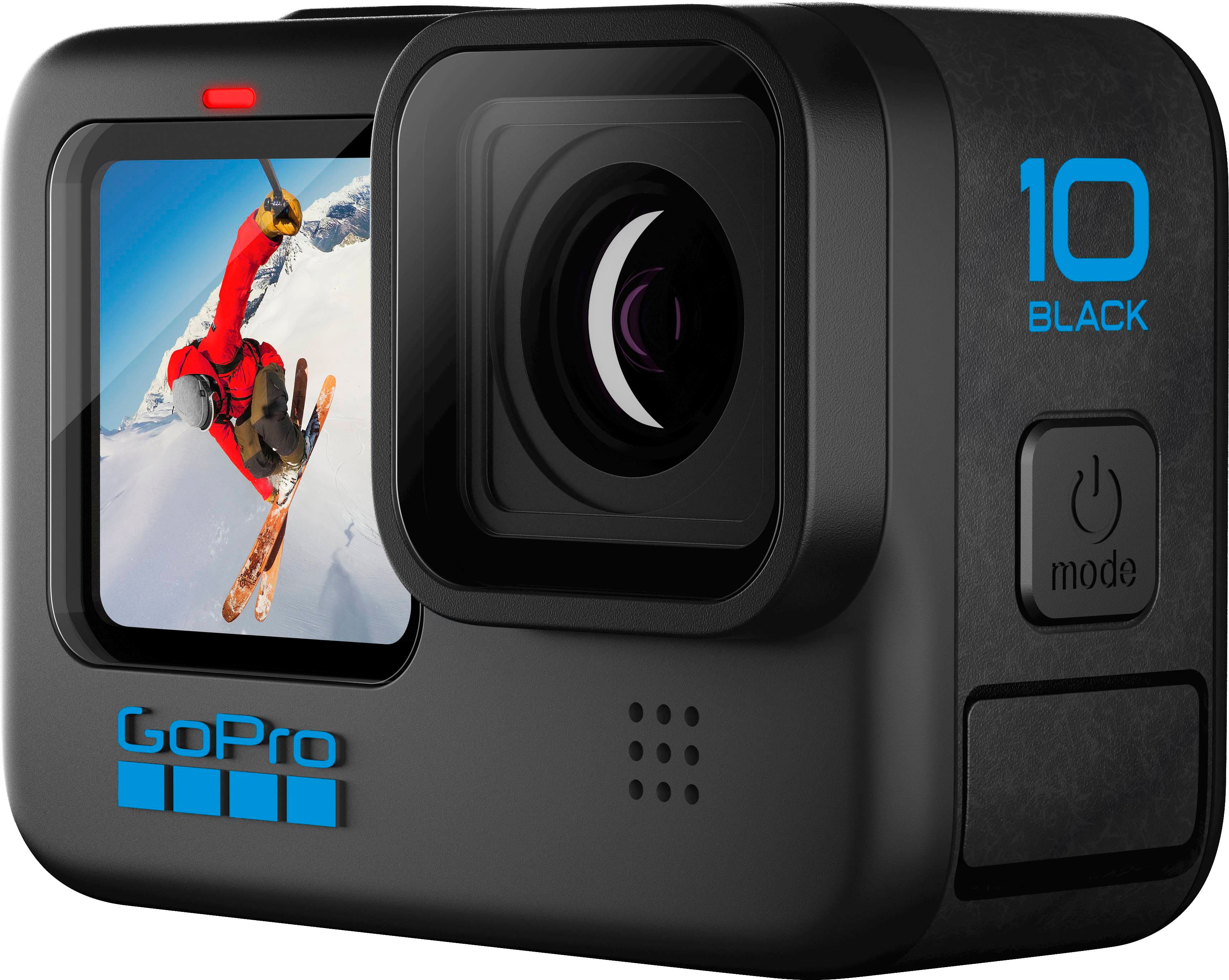  GoPro HERO10 (Hero 10) Black - Waterproof Action Camera with  Front LCD and Touch Rear Screens, GP2 Engine, 5K HD Video, 23MP Photos,  Live Streaming, 64GB Extreme Pro Card and