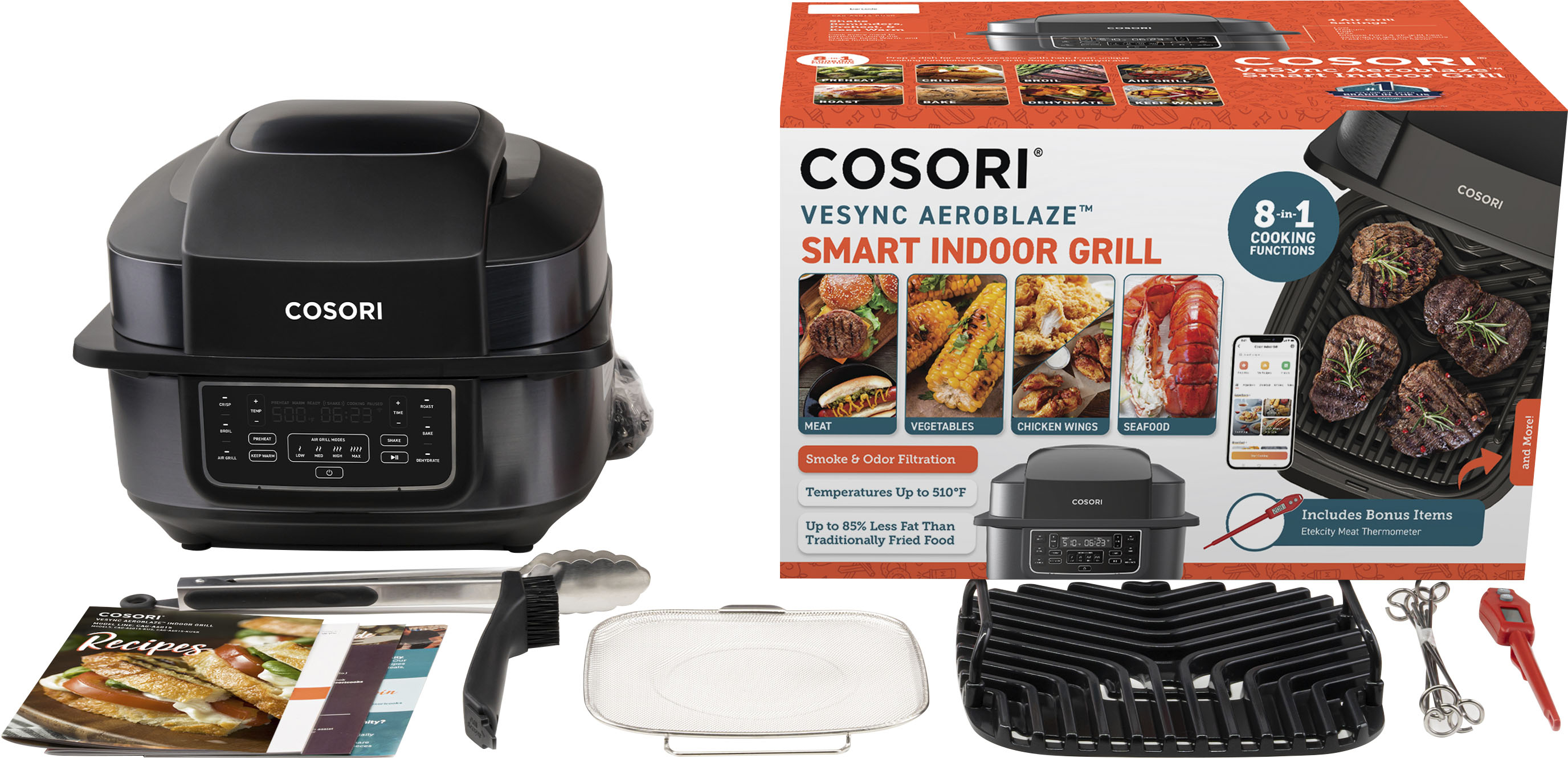 Cosori 8-in-1 Aeroblaze Smart Indoor Grill