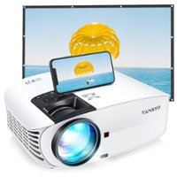 Vankyo - Leisure 510PW Native 1080P Wireless Single LCD Portable Projector, Screen Included - White - Front_Zoom