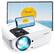 Front. Vankyo - Leisure 510PW Native 1080P Wireless Single LCD Portable Projector, Screen Included - White.