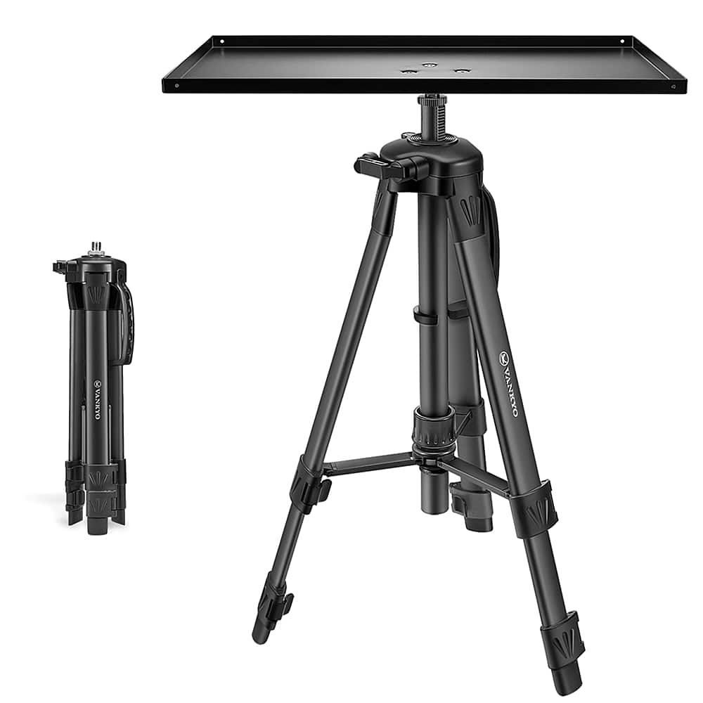 Angle. Vankyo - TP20 Aluminum Tripod Projector Stand - Black.