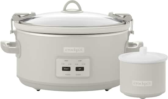 Crock-Pot Crockpot 7 Qt. Programmable Slow Cooker With Locking Lid And Little  Dipper Mushroom 2157188 - Best Buy