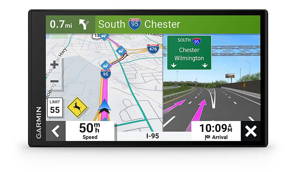 Alt View 13. Garmin - DriveSmart 76 7" GPS with Built-In** Bluetooth, Map Updates and Traffic Updates - Black.