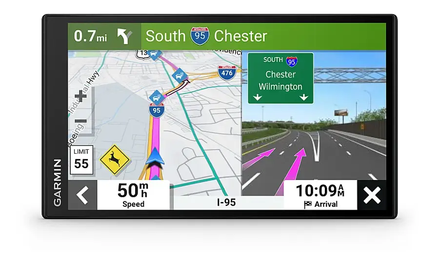 Alt View 13. Garmin - DriveSmart 76 7" GPS with Built-In** Bluetooth, Map Updates and Traffic Updates - Black.