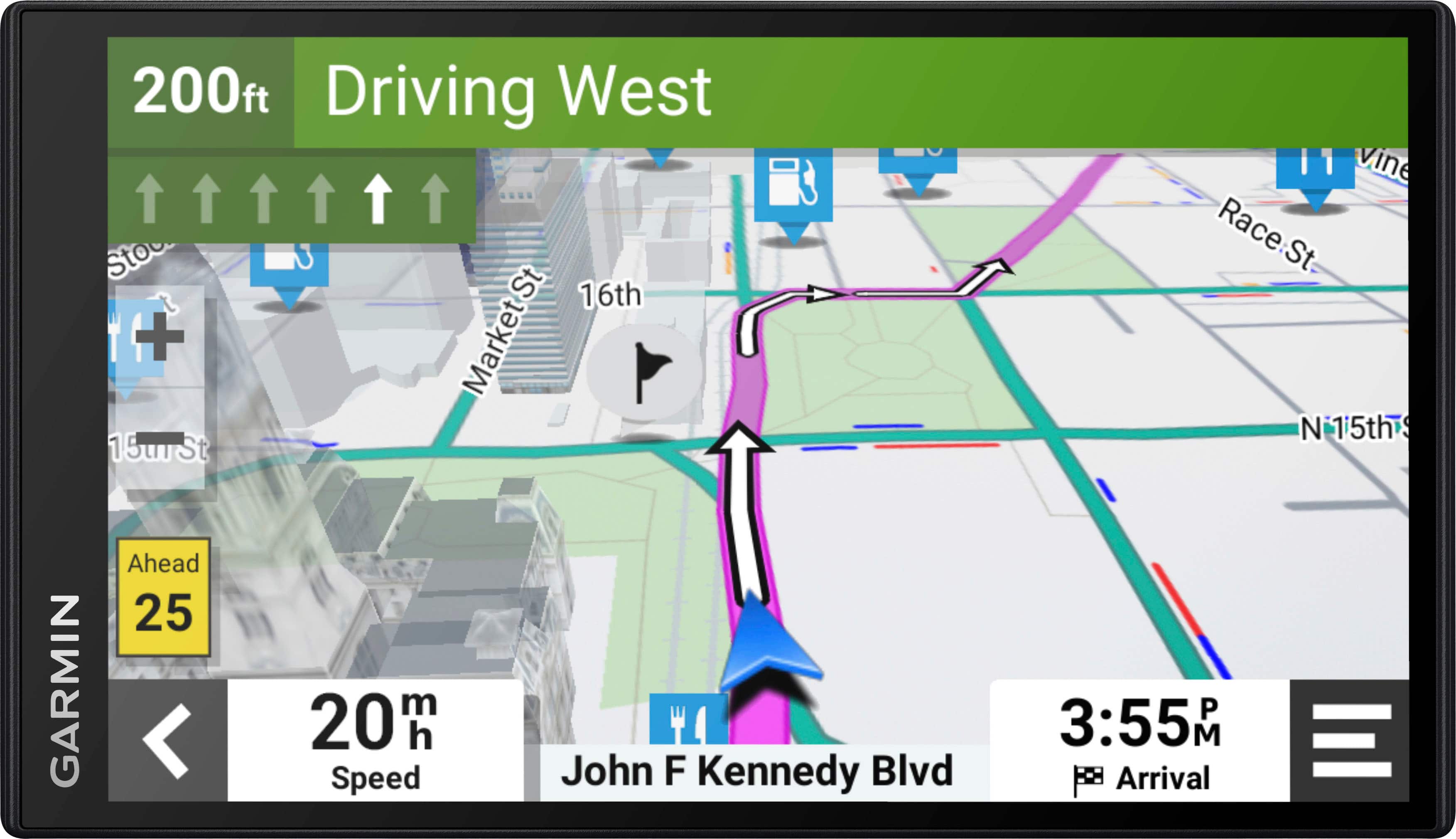 Alt View 14. Garmin - DriveSmart 76 7" GPS with Built-In** Bluetooth, Map Updates and Traffic Updates - Black.