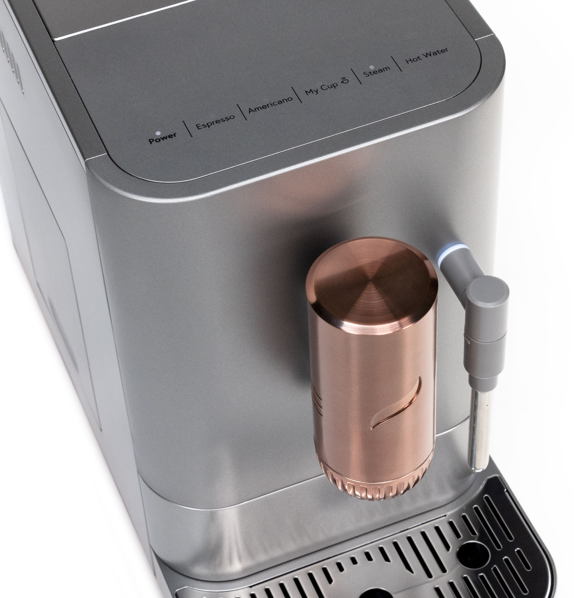 Cafe 40.5 Oz Affetto Espresso Machine + Frother in Stainless Steel