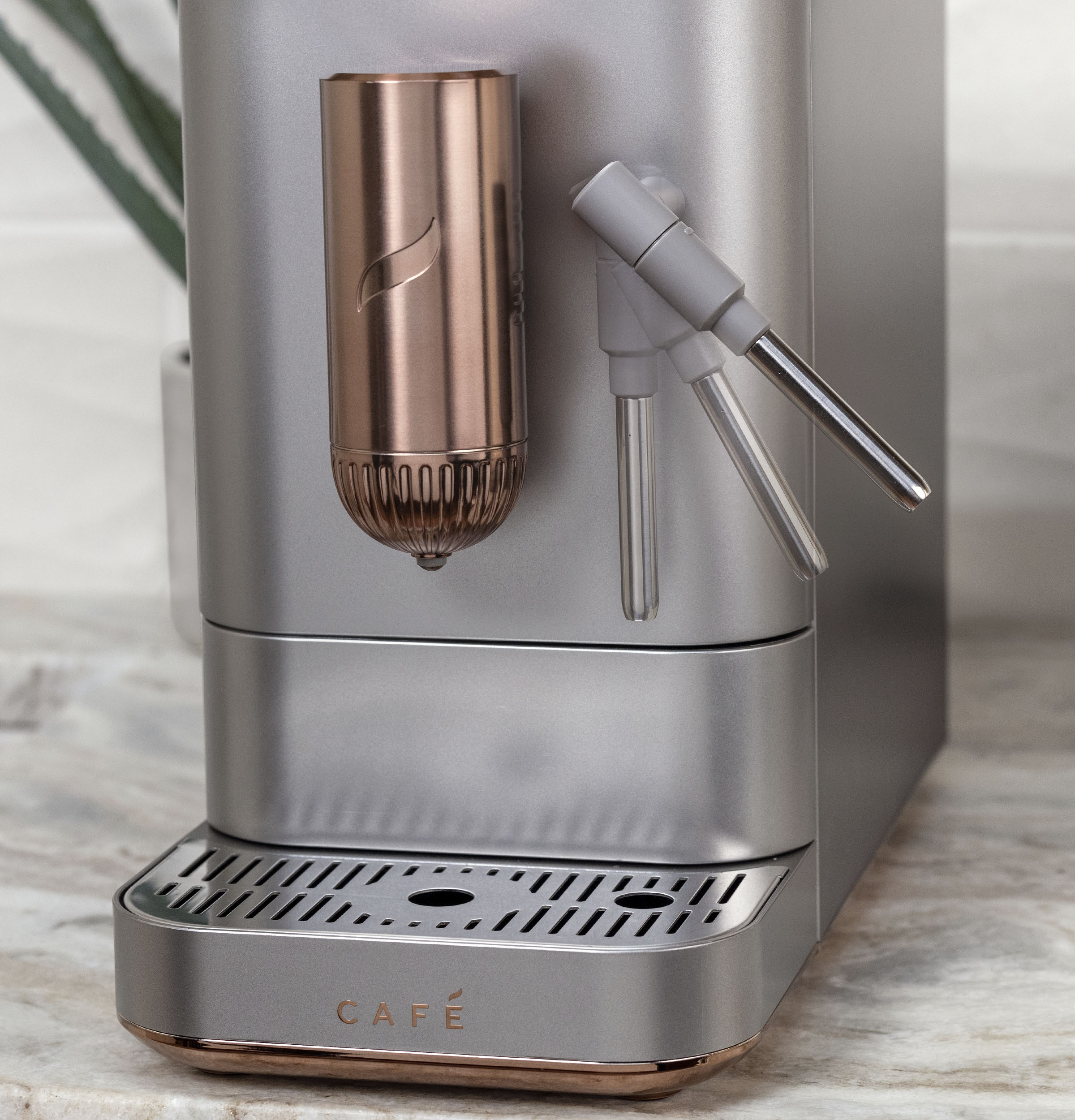  Café Affetto - Máquina automática de café expreso + espumador  de leche, molinillo de granos espresso integrado y ajustable, preparación  de un solo toque en 90 segundos, blanco mate, 1.2 litros, (