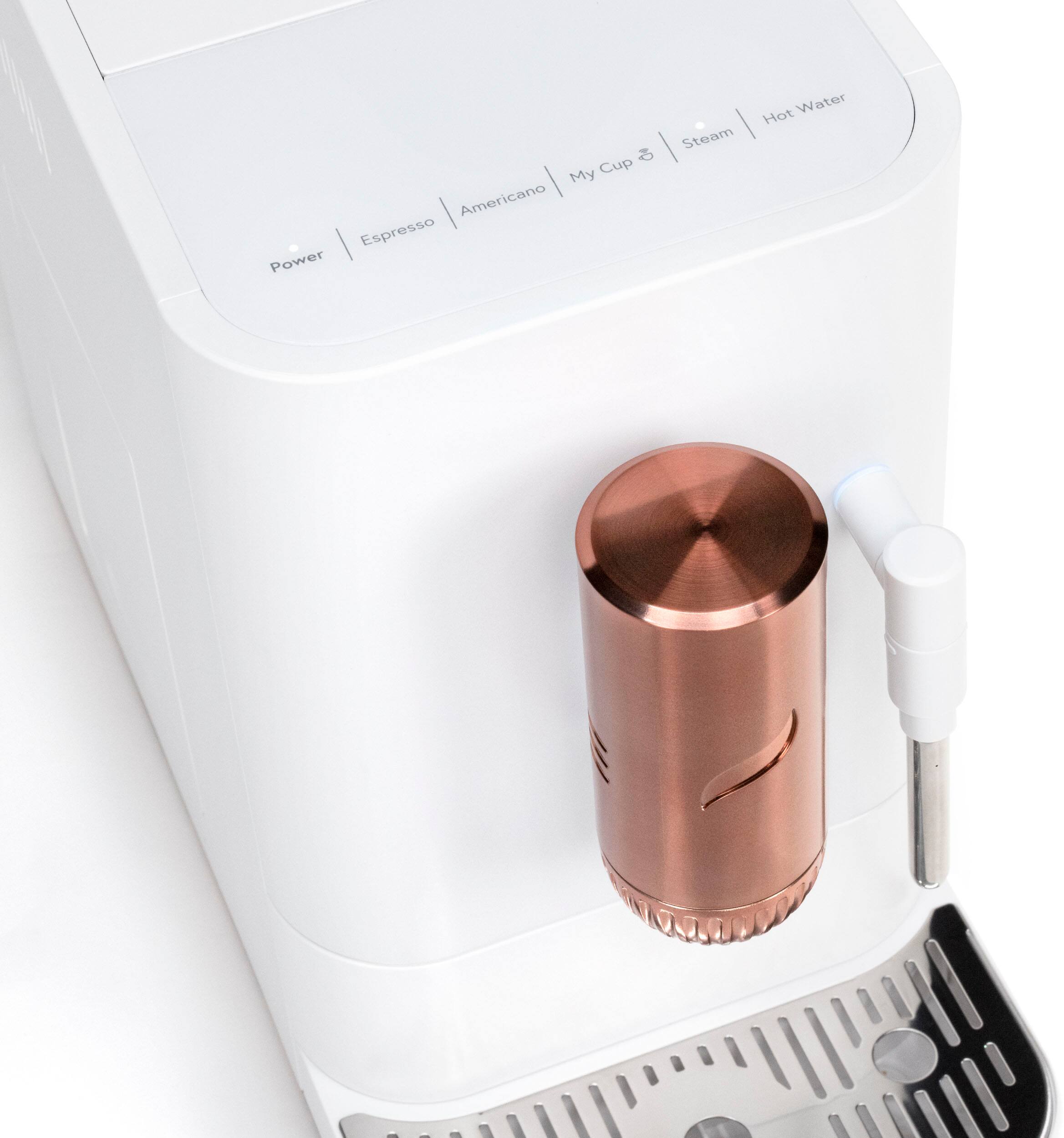 Alt View 17. Café - Affetto Automatic Espresso Machine with 20 bars of pressure, Milk Frother, and Built-In Wi-Fi - Matte White.