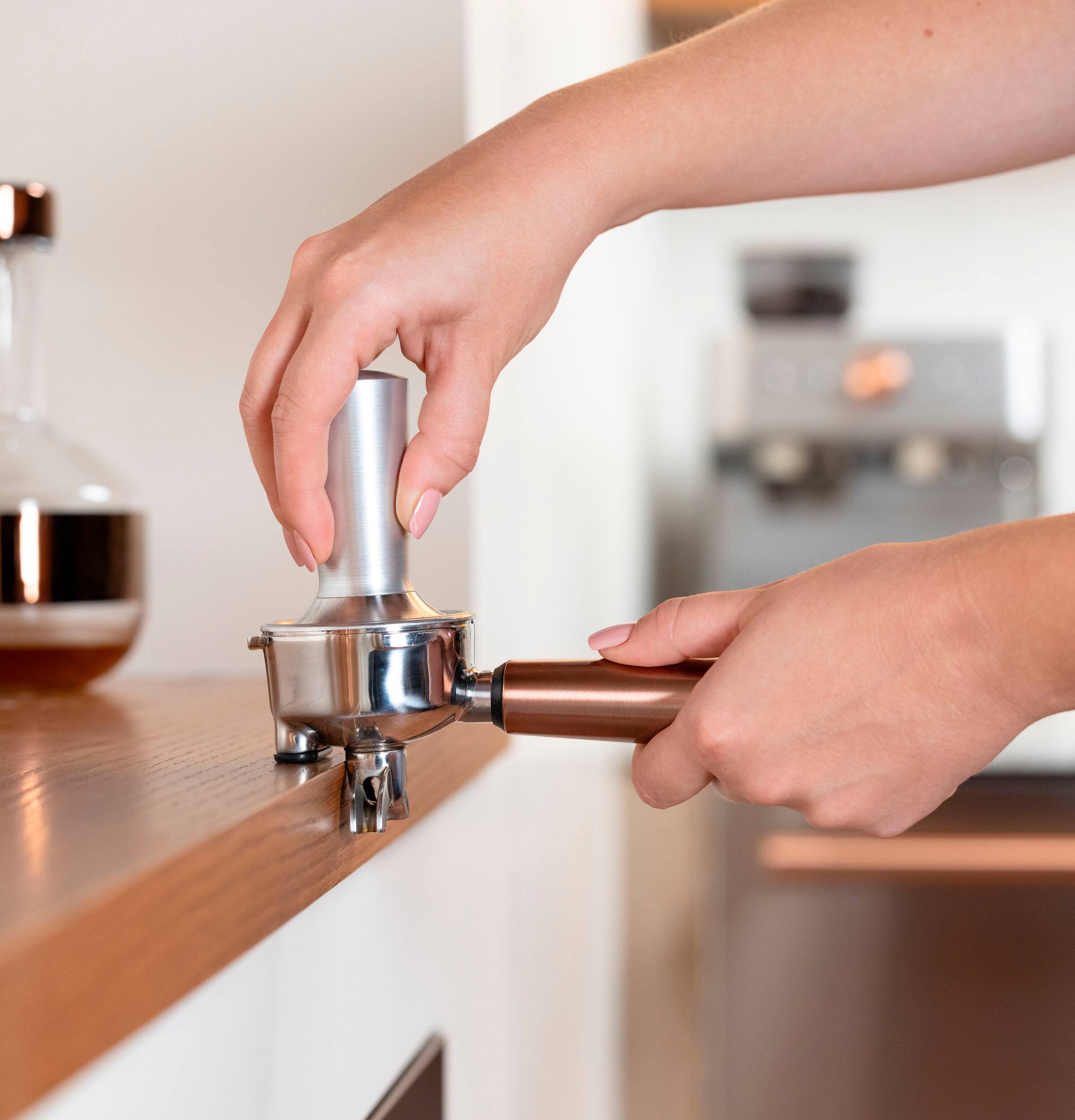 Alt View 16. Café - Bellissimo Semi-Automatic Espresso Machine with 15 bars of pressure, Milk Frother, and Built-In Wi-Fi - Steel Silver.