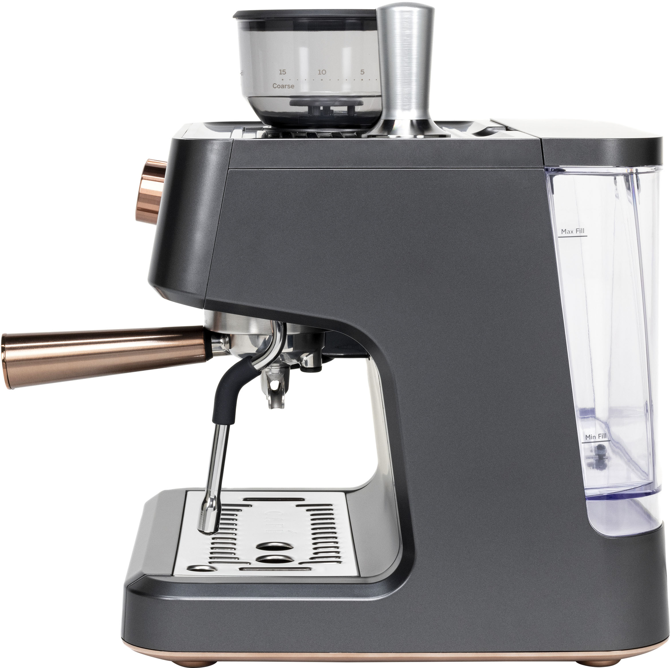 Best Buy: Café Bellissimo Semi-Automatic Espresso Machine with 15 bars of  pressure, Milk Frother, and Built-In Wi-Fi Matte Black C7CESAS3RD3