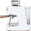 Angle. Café - Bellissimo Semi-Automatic Espresso Machine with 15 bars of pressure, Milk Frother, and Built-In Wi-Fi - Matte White.