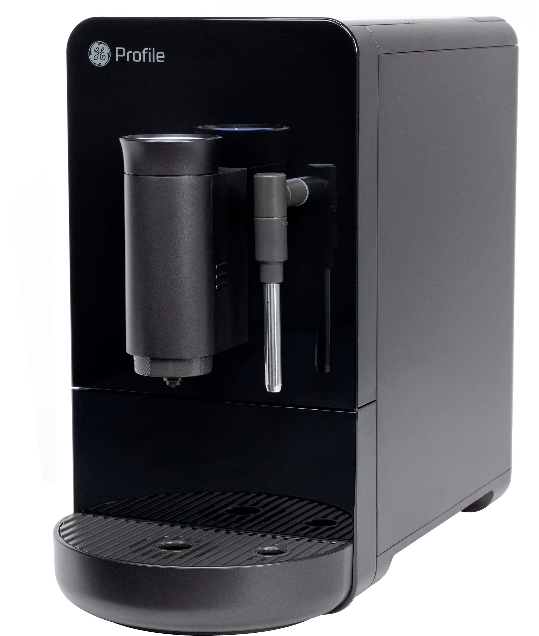 Alt View 12. GE Profile - Automatic Espresso Machine with 20 bars of pressure, Milk Frother, and Built-In Wi-Fi - Black.