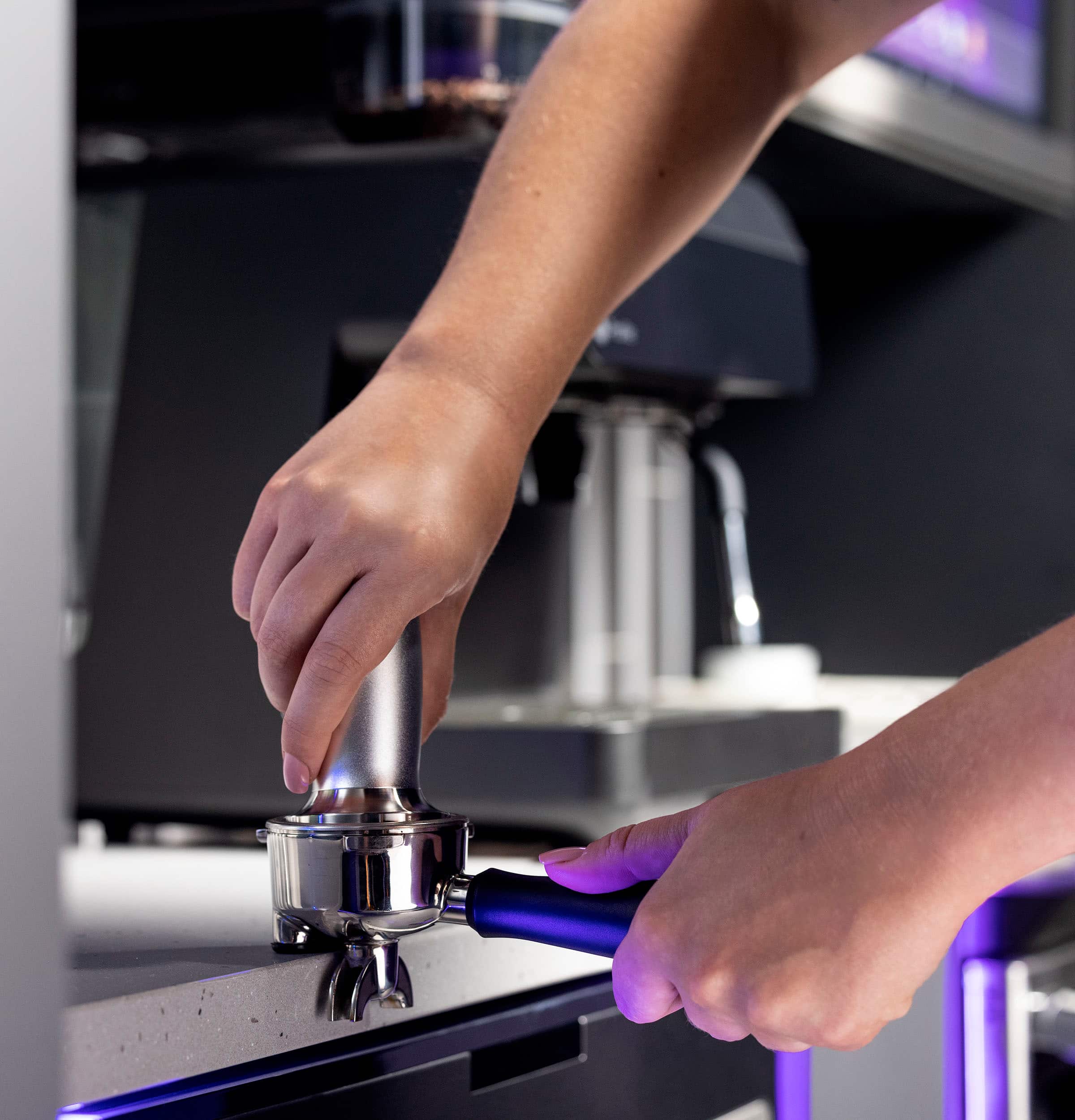 Alt View 15. GE Profile - Semi-Automatic Espresso Machine with 15 bars of pressure, Milk Frother, and Built-In Wi-Fi - Black.