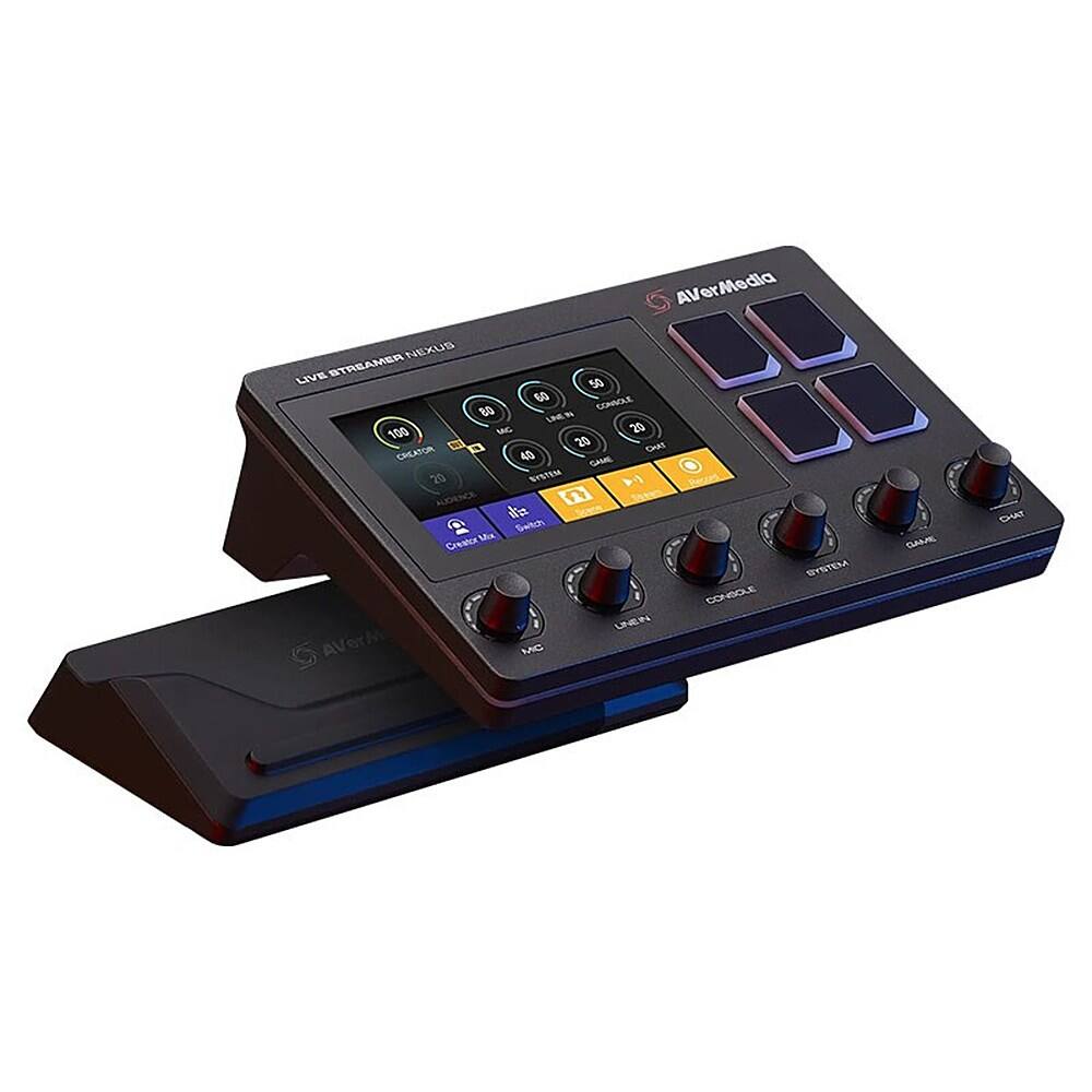Left. AVerMedia - Live Streamer NEXUS Audio Mixer - Black.