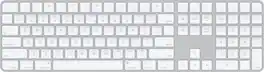 Magic Keyboard with Numeric Keypad and Touch ID for Mac models with Apple silicon (Lightning Port) - Silver/White