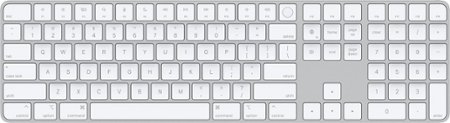 Magic Keyboard with Touch ID and Numeric Keypad for Mac models with Apple silicon - Silver/White