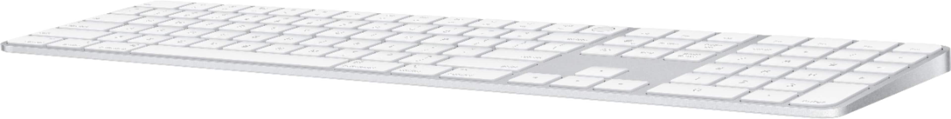 Alt View 11. Apple - Magic Keyboard with Touch ID and Numeric Keypad for Mac models with Apple silicon - Silver/White.