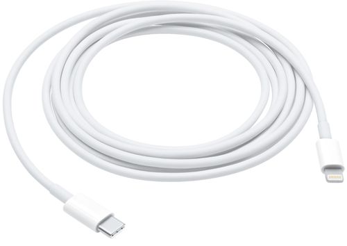 Apple - 6.6' USB Type C-to-Lightning Charging Cable - White