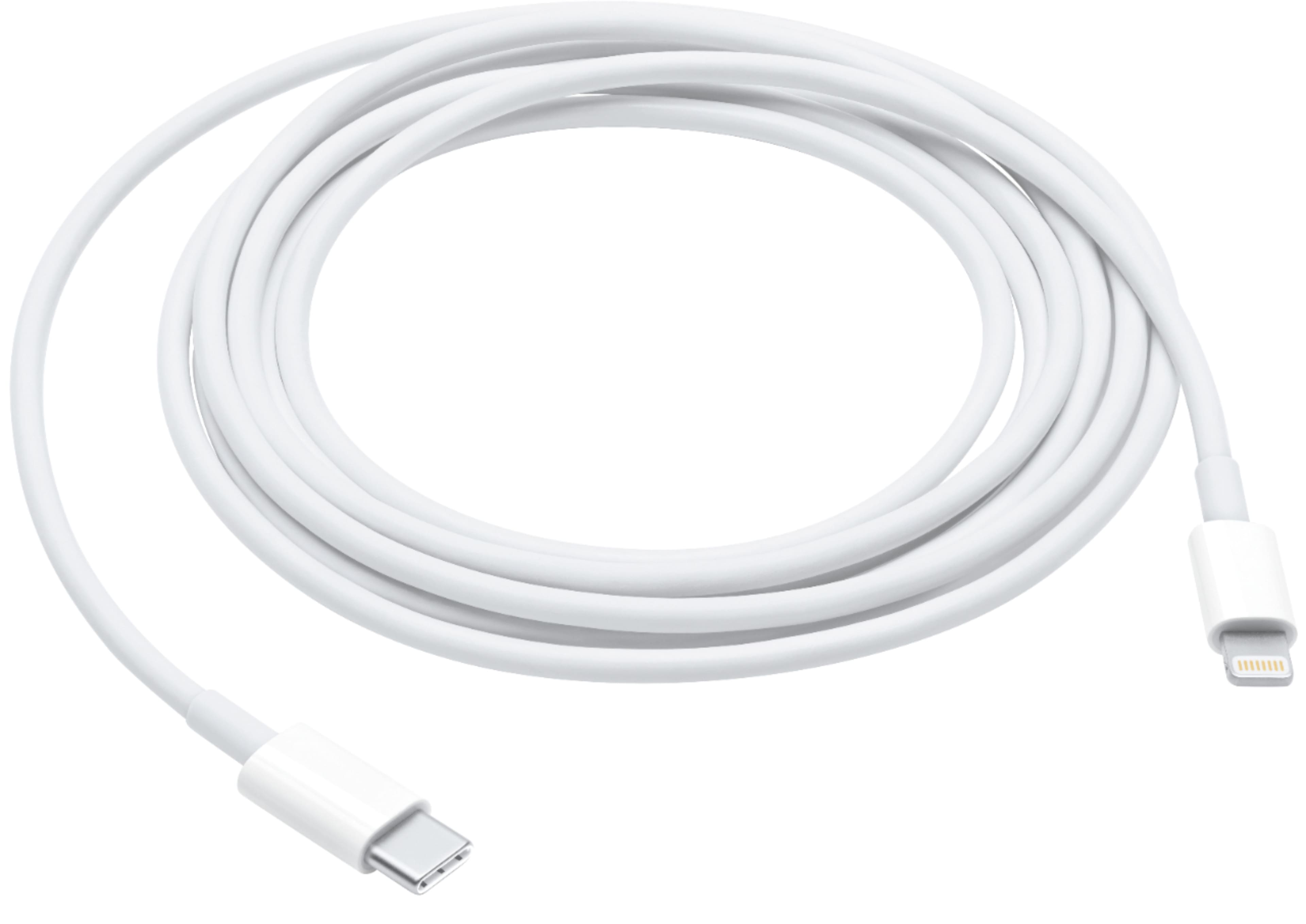 Apple 6.6' (2M) USB Type C-to-Lightning Charging Cable White MQGH2AM/A -  Best Buy