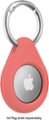 Angle Zoom. Insignia™ - Key Ring Case for Apple AirTag - Strawberry.