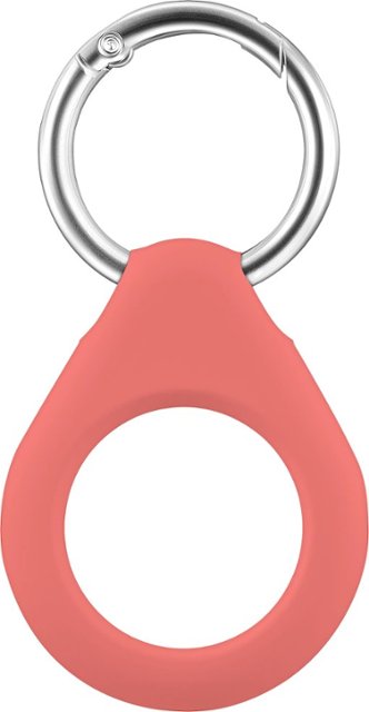 Front Zoom. Insignia™ - Key Ring Case for Apple AirTag - Strawberry.