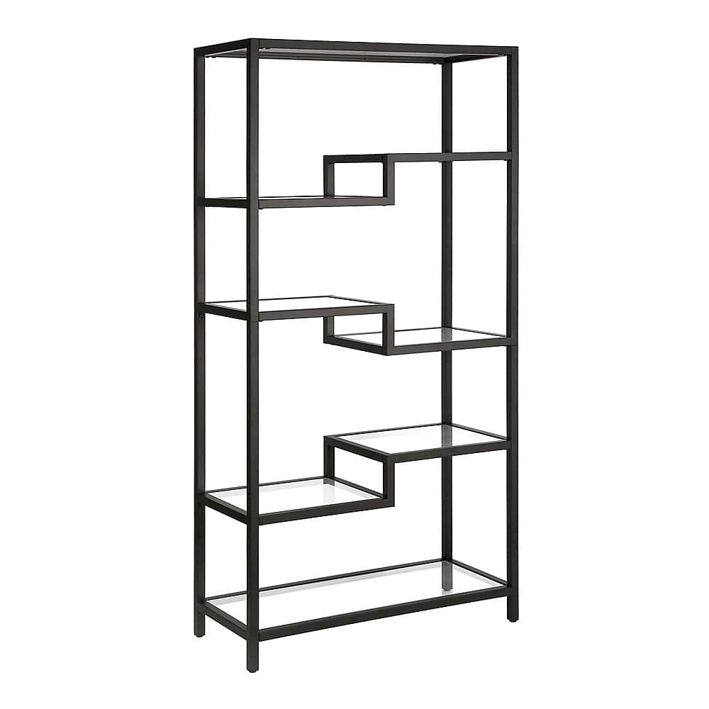 Angle View: Camden&Wells - Johann 68" Tall Bookcase - Blackened Bronze