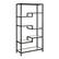Angle. Camden&Wells - Johann 68" Tall Bookcase - Blackened Bronze.