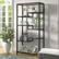 Alt View 11. Camden&Wells - Johann 68" Tall Bookcase - Blackened Bronze.