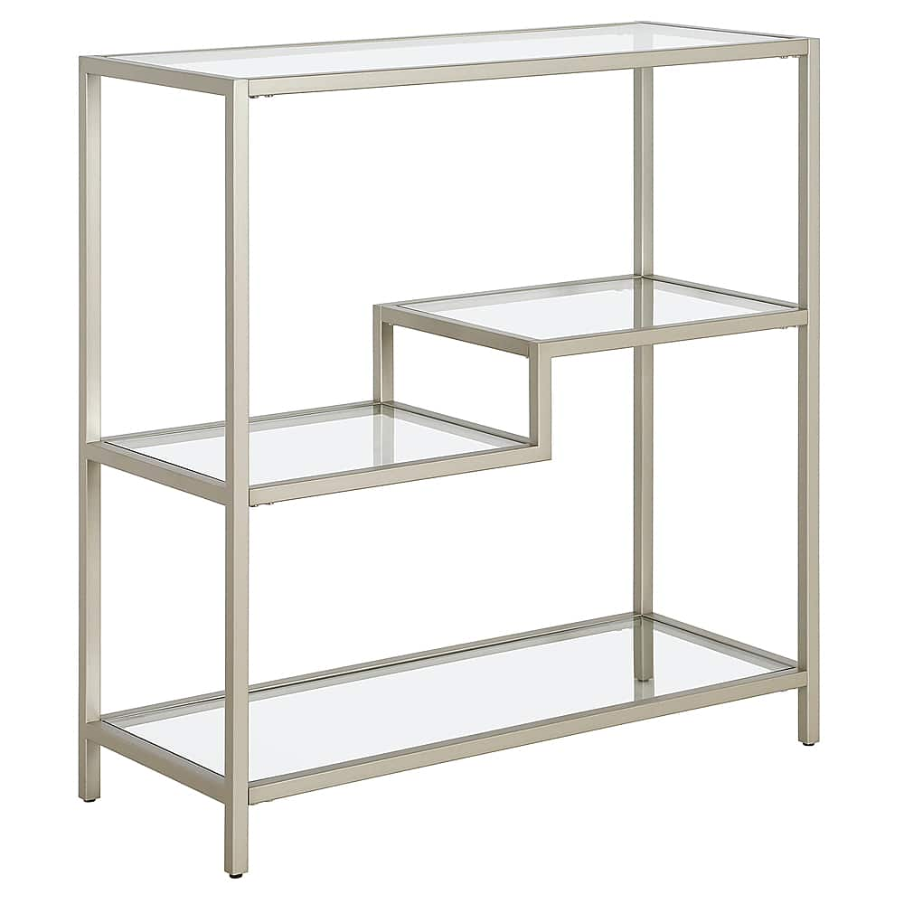 Angle View: Camden&Wells - Johann 36" Tall Bookcase - Satin Nickel