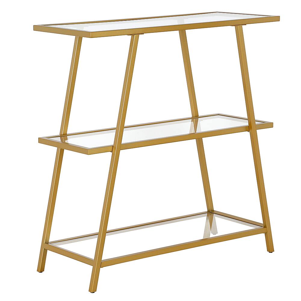 Angle View: Camden&Wells - Yair 36" Tall Bookcase - Brass