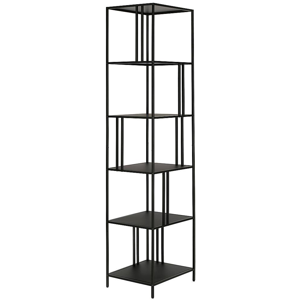 Angle View: Camden&Wells - Ernest 18" Wide Bookcase - Blackened Bronze