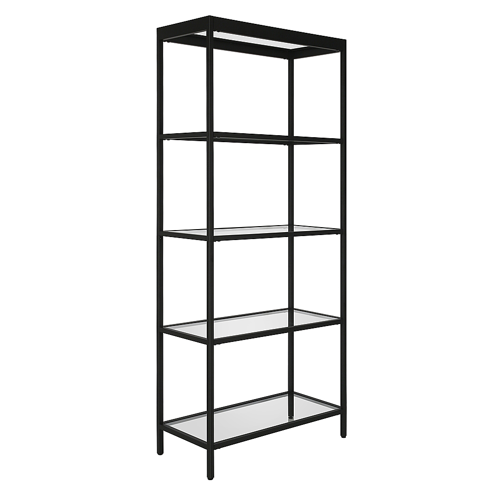 Angle View: Camden&Wells - Alexis 30" Wide Bookcase - Blackened Bronze