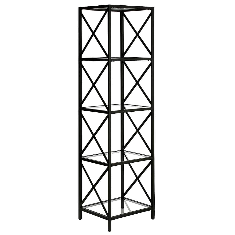 Angle View: Camden&Wells - Celine 18" Wide Bookcase - Blackened Bronze