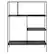 Front. Camden&Wells - Winthrop 48" Tall Bookcase - Blackened Bronze.