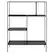 Alt View 16. Camden&Wells - Winthrop 48" Tall Bookcase - Blackened Bronze.