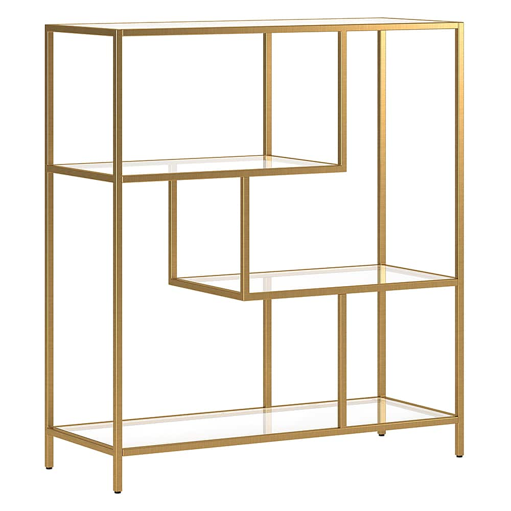 Angle View: Camden&Wells - Isla Bookcase - Brass