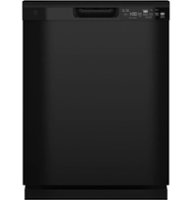 GE - Front Control Built-In Dishwasher, 52 dBA - Black - Front_Zoom