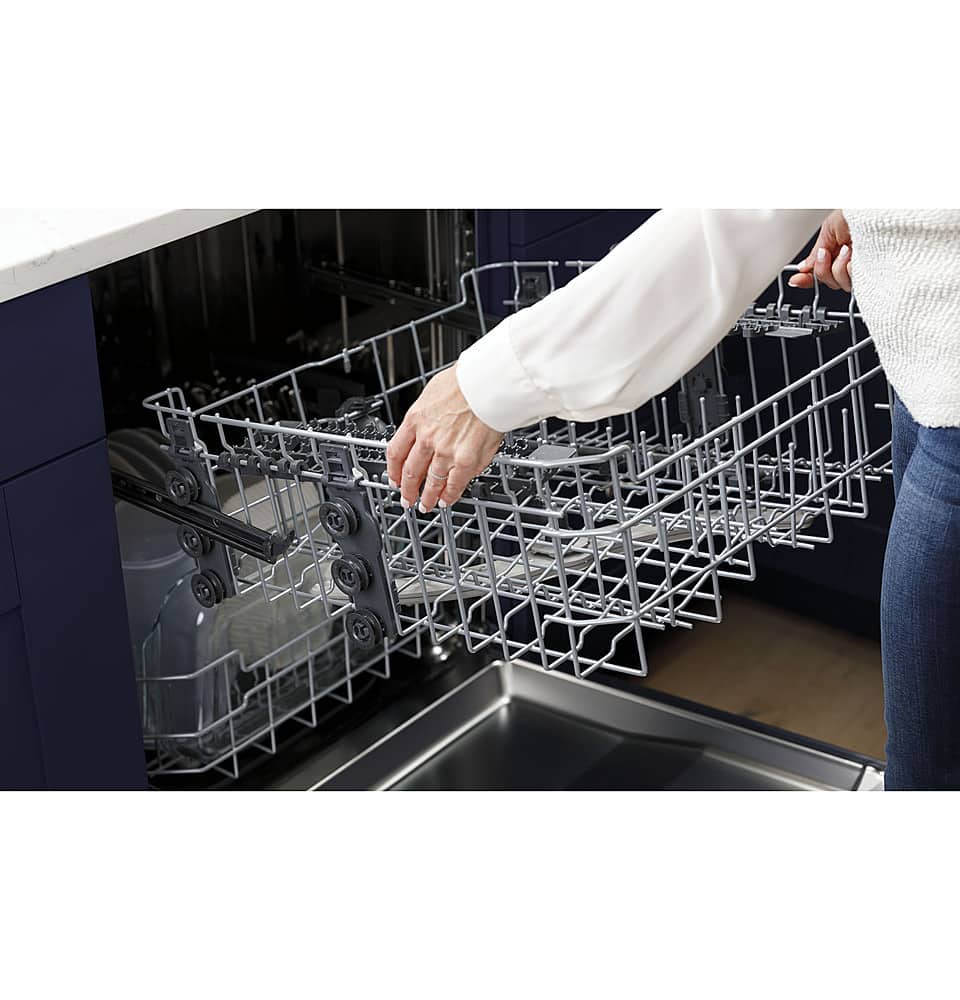 Alt View 15. GE - Front Control Built-In Dishwasher, 52 dBA - Black.