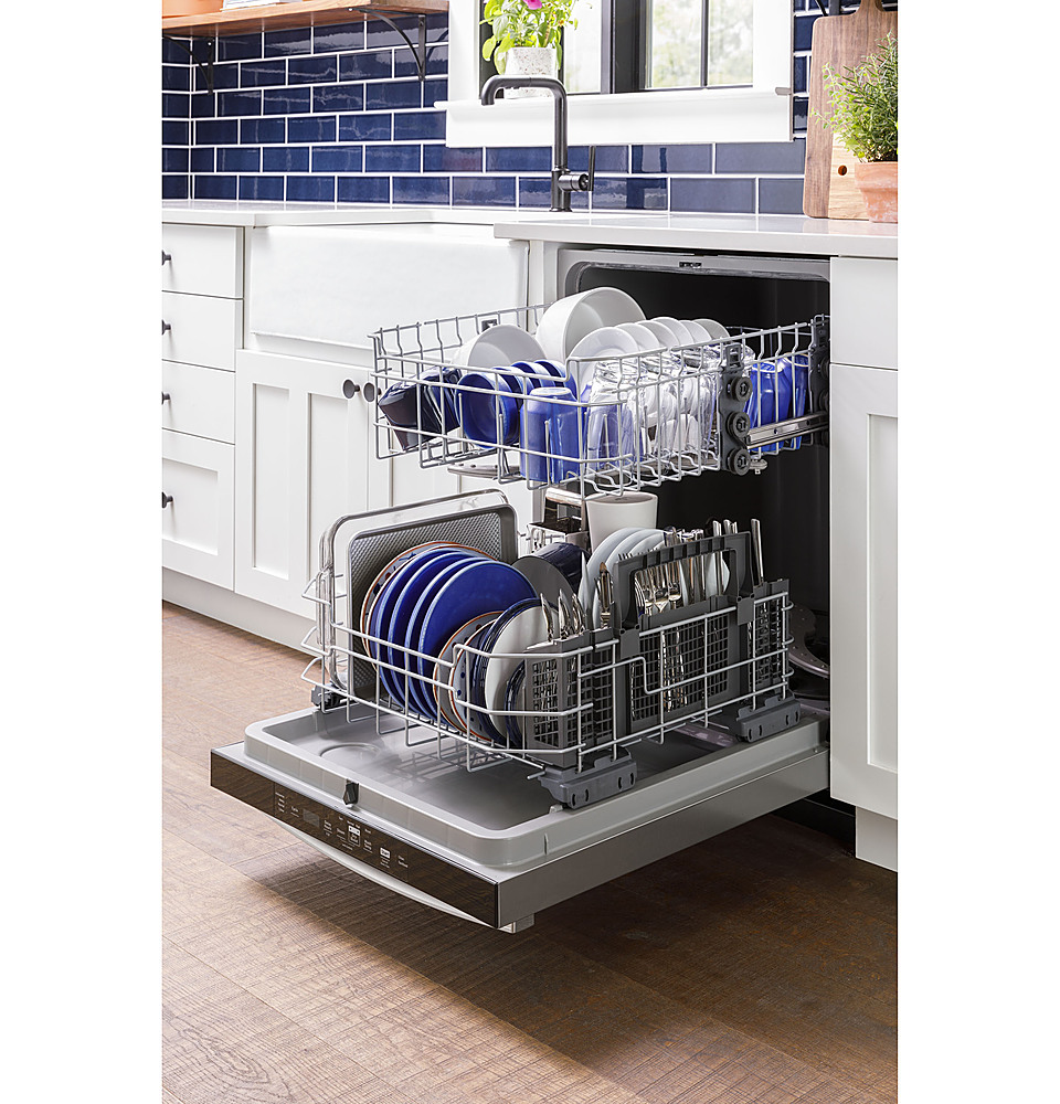 GE Top Control Built-In Dishwasher with 3rd Rack, Dry Boost, 50