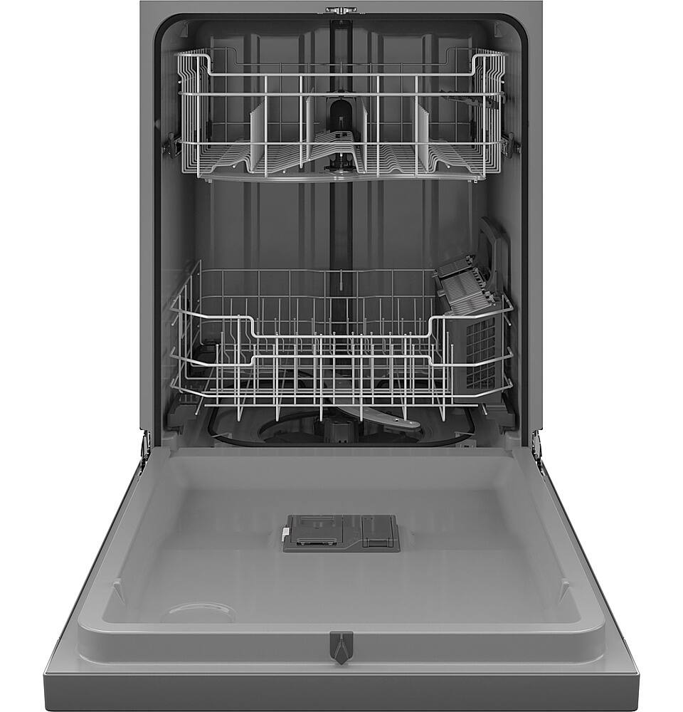 Alt View 11. GE - Front Control Built-In Dishwasher, 52 dBA - Stainless Steel.