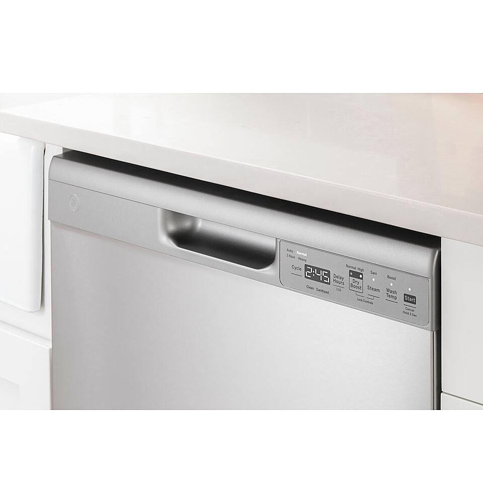 Alt View 18. GE - Front Control Built-In Dishwasher, 52 dBA - Stainless Steel.