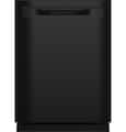 GE - 24" Top Control Built-In Plastic Tub Dishwasher with 3rd Rack, Bottle Jets and 50 dBA - Black