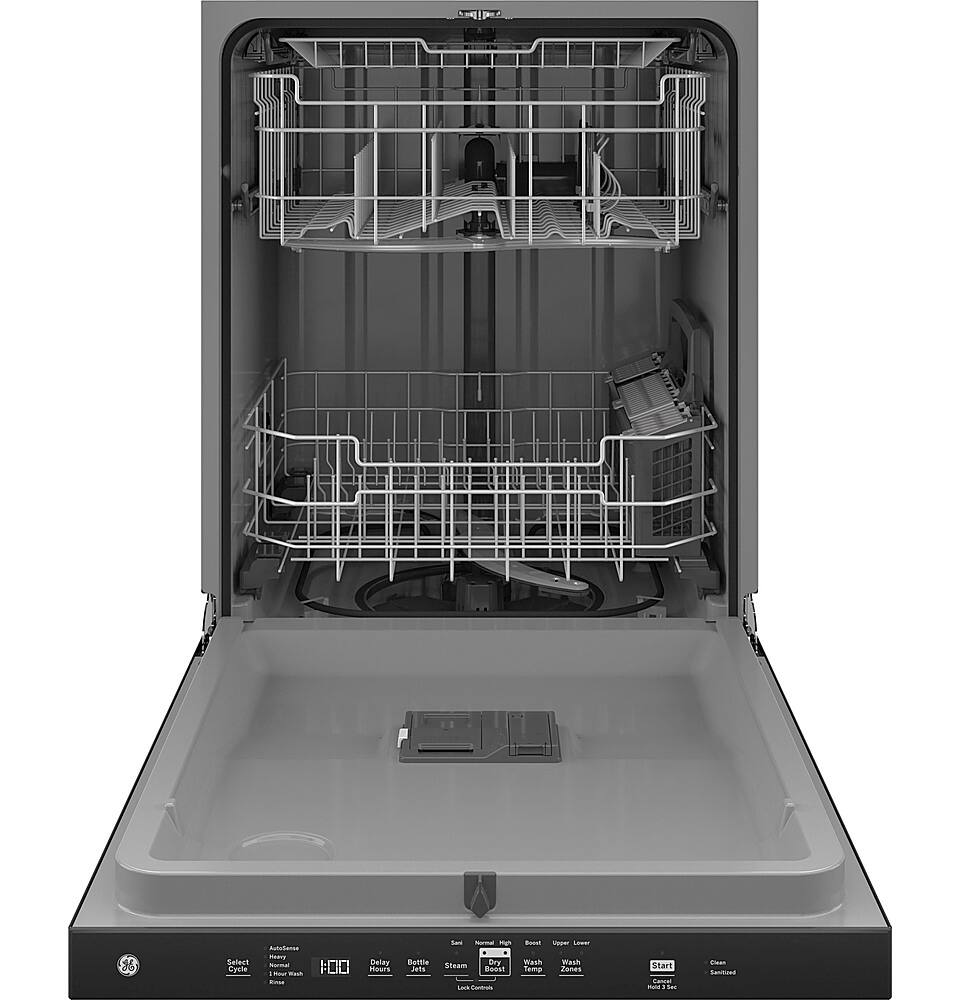 Alt View 11. GE - Top Control Built-In Dishwasher with 3rd Rack, Dry Boost, 50 dBa - Black.