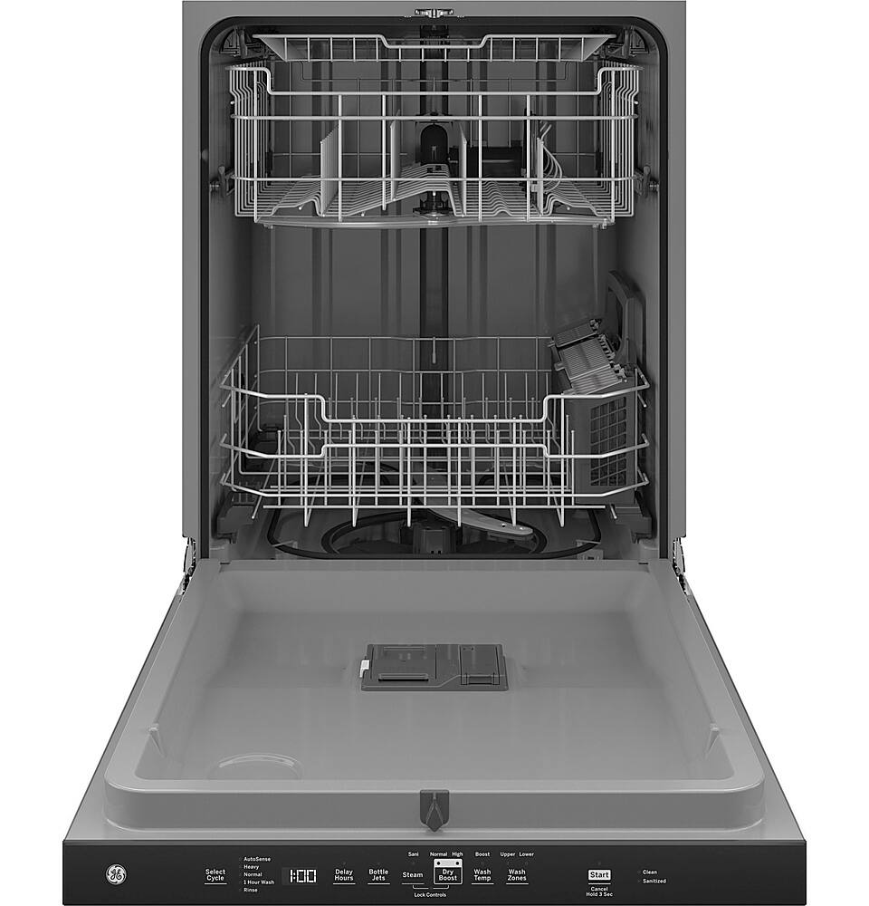 Alt View 11. GE - Top Control Built-In Dishwasher with 3rd Rack, Dry Boost, 50 dBa - White.