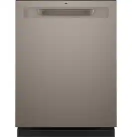 GE - 24" Top Control Built-In Plastic Tub Dishwasher with 3rd Rack, Bottle Jets and 50 dBA - Slate