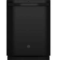 GE - Top Control Built In Dishwasher, 55 dBA - Black - Front_Zoom