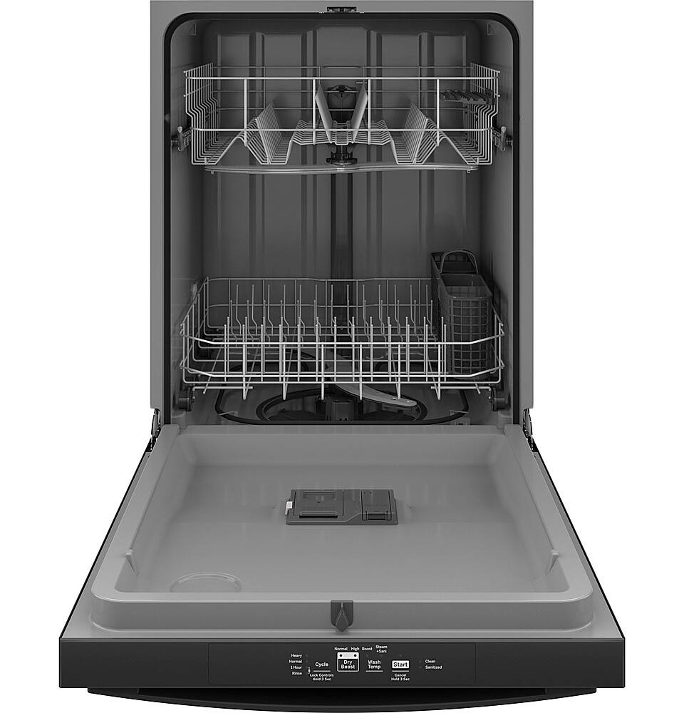 Alt View 11. GE - Top Control Built In Dishwasher, 55 dBA - Black.