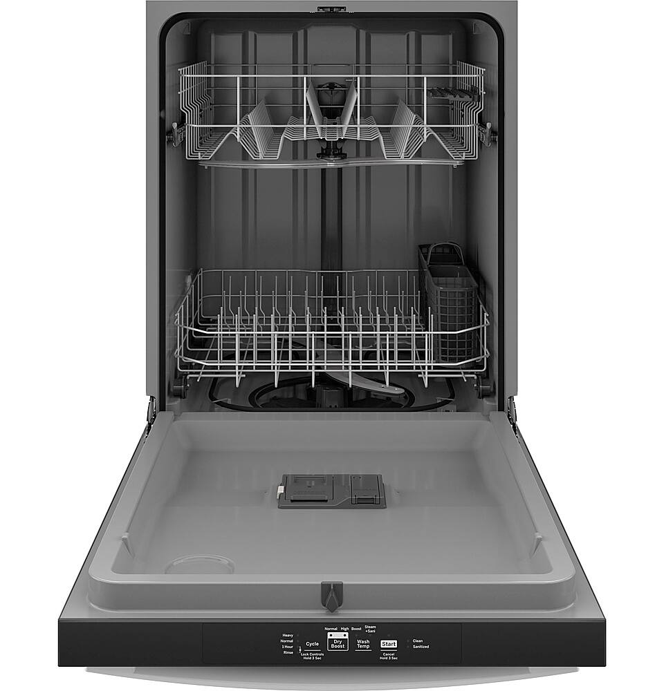 Alt View 11. GE - Top Control Built In Dishwasher, 55 dBA - White.