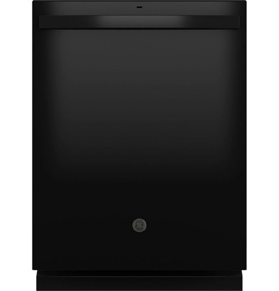Front Zoom. GE - Top Control Built In Dishwasher with Sanitize Cycle and Dry Boost, 52 dBA - Black.