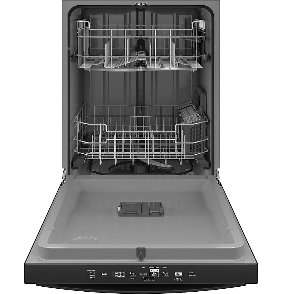 Alt View 11. GE - Top Control Built In Dishwasher with Sanitize Cycle and Dry Boost, 52 dBA - Black.